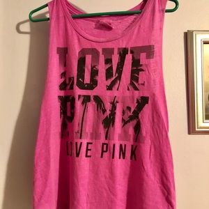 LOVE PINK Palm Tree Tank Top